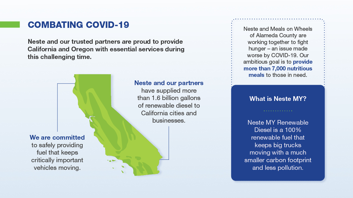 Helping fight Covid-19 in California and Oregon